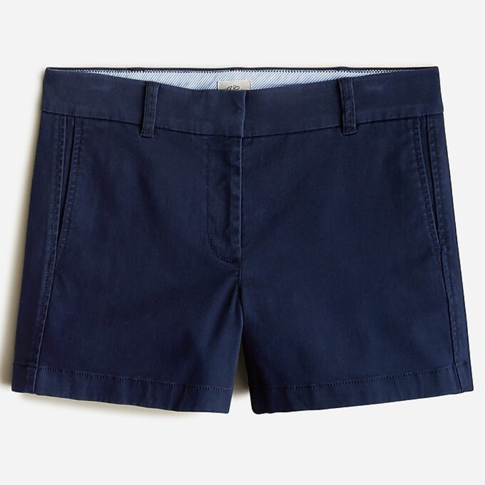 SOLD J. Crew Women's Shorts Chino 4in Stretch Navy Size 2 NWT